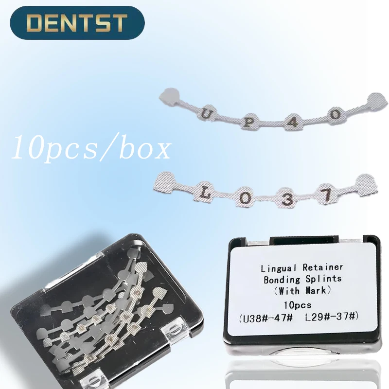 

10pcs/box Dental Orthodontic Universal Retenedor Lingual Retainer bonding splints U38,U40,U42,U45,U47,L29,L31,L33,L35,L37