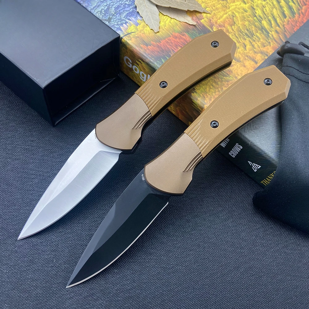 Coltello tascabile da esterno con lama S35VN - BK 591, per autodifesa, escursionismo, sopravvivenza nella natura selvaggia, coltello pieghevole da campeggio ad alta durezza