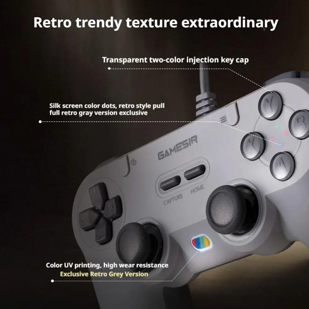 For GameSir T3lite Wired Game Controller for PC/Steam/Nintendo Switch Sparkling Chicken Spirit Fox Edition  Gaming Controller