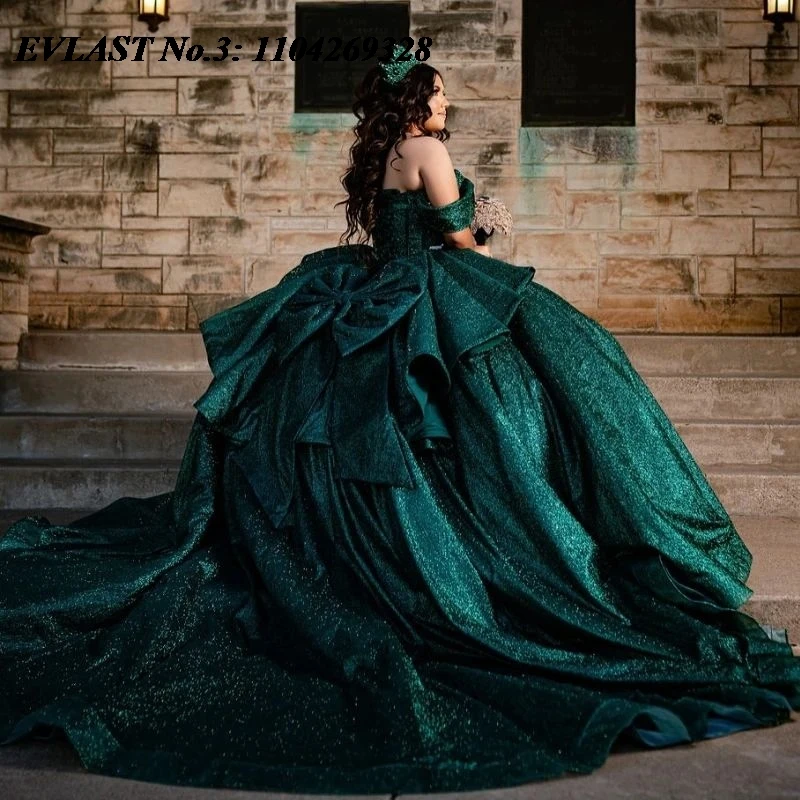 emerald green prom dresses 2025 green prom dresses 2025 Emerald Green Satin Prom Dress with Corset Bodice and Slit AS007 Viniodress-parroquiadesanalbertomagno.com