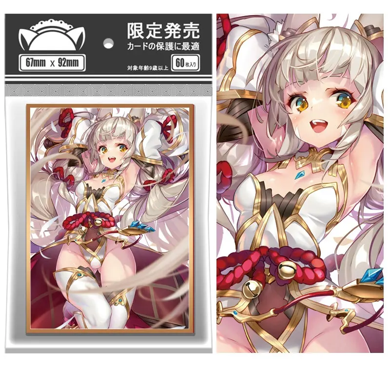 

60 шт. 67x92 мм аниме карточные рукава иллюстрация Внешняя защита щит карточная Крышка для PKM PTCG MTG TCG настольные игры торговые карты