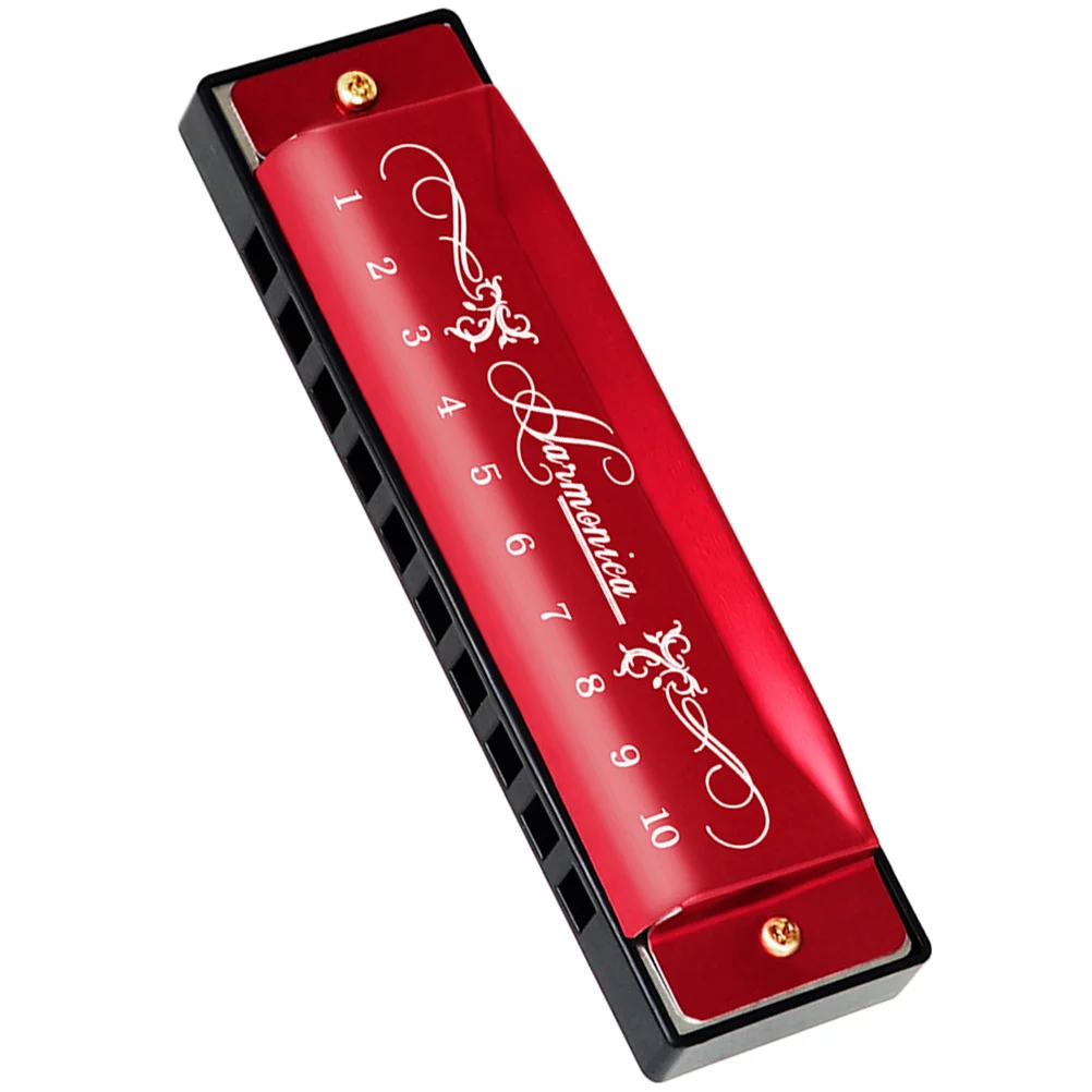 

Harmonica 10 Holes 20 Tones Key of C for Beginners Adults Kids Students Small Metal Music Instrument with Smooth Finish Soft
