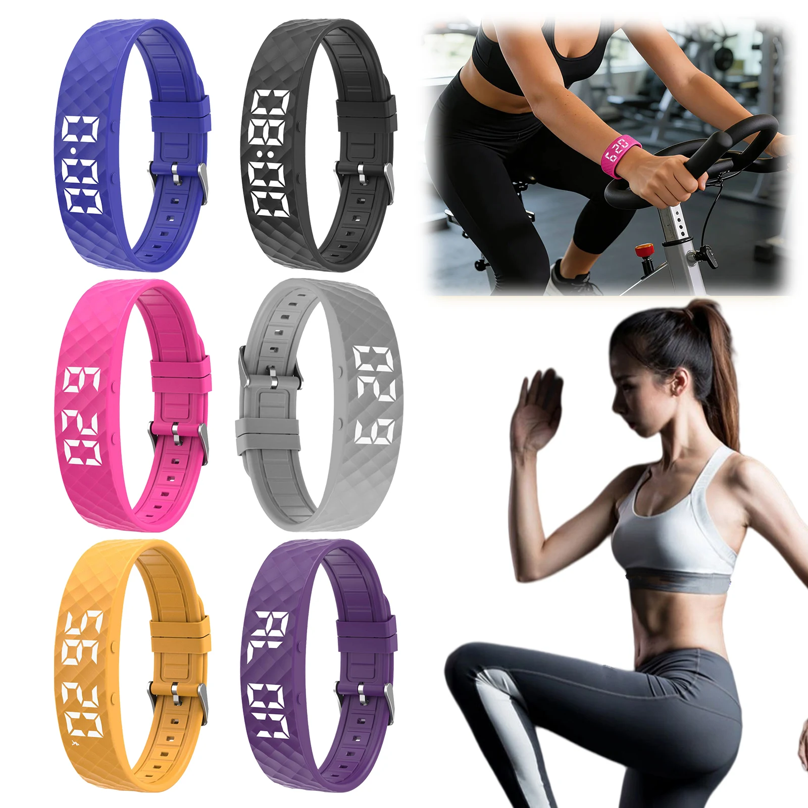 

Vibrating Alarm Wristband Waterproof Silent Wrist Shock Bands Rechargeable 45-Day Battery Life for Heavy Sleepers Students