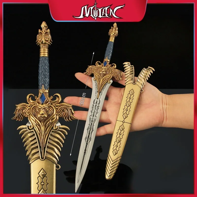 30CM World of Warcraft Game Peripherals Llane Wrynn I Sword Collectible Desk Ornaments Best Birthday Gift for Boyfriend Boy Toy