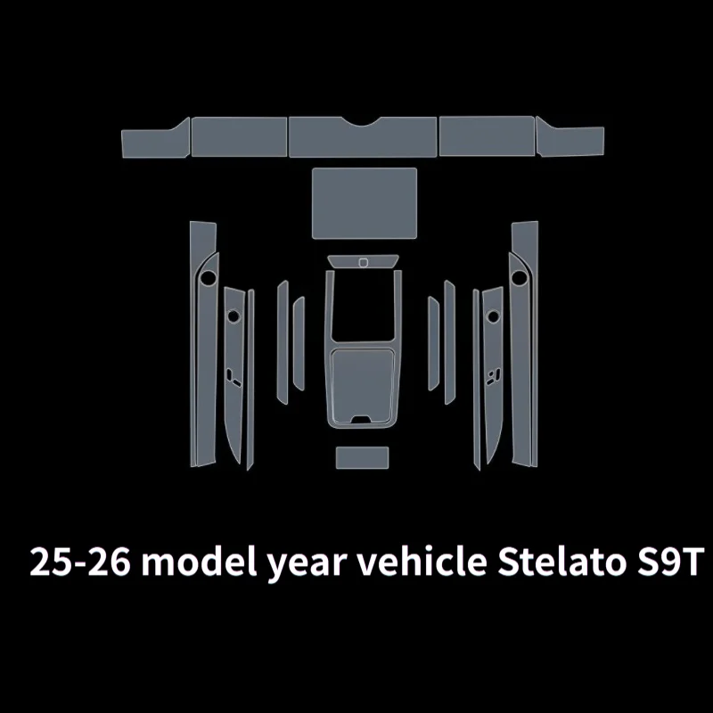 For 25-26 model Stelato S9T car interior accessories interior film dashboard transparent protective car sticker film