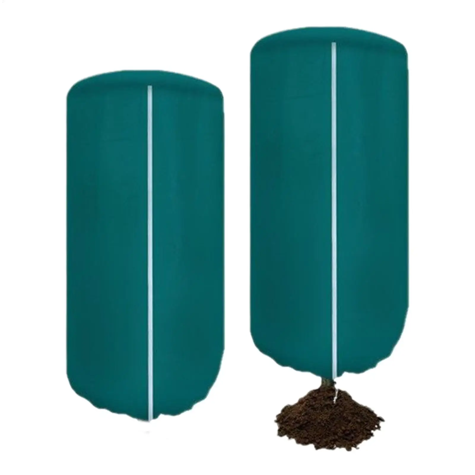 

Plant Covers Freeze Protection Cold Weather Bag Frost Cloth With Drawstring Zipper For Garden Patio Vegetable Flower Overnight