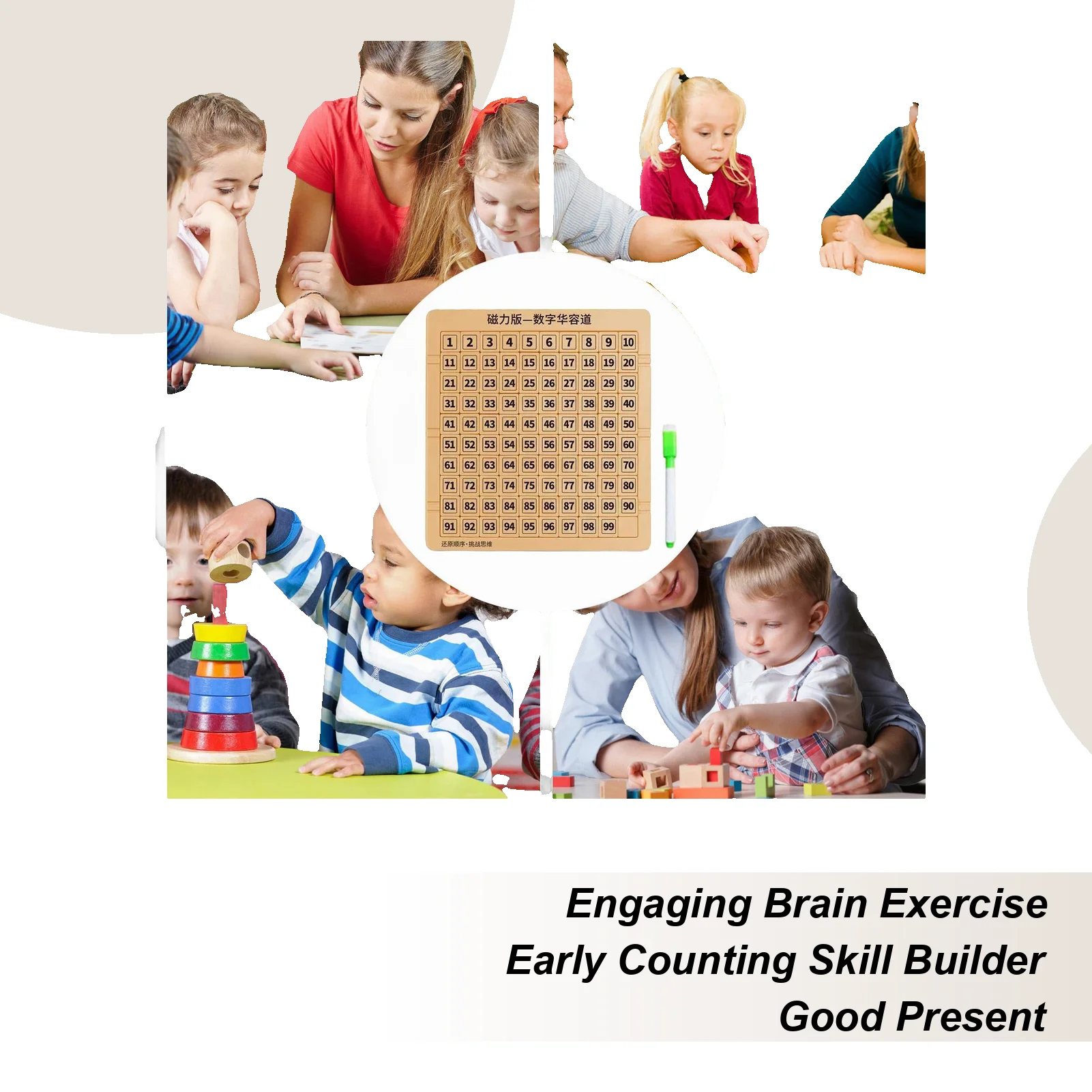 لغز الشريحة المغناطيسي التعليمية 1-99 عدد لعبة خربش المجلس مع قلم للبنين بنات المراهقين عيد الفصح السفر عيد الميلاد التعلم #1