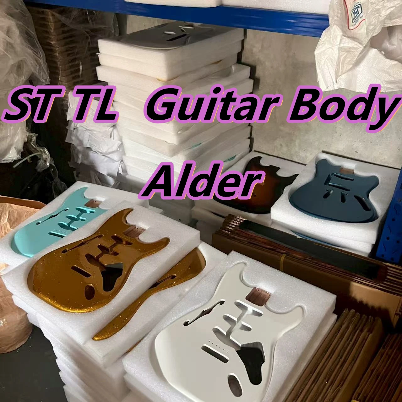 

ST / TL Style Electric Guitar Body - Alder Wood Series - Unfinished DIY Replacement Part for ST - Custom Paint Ready