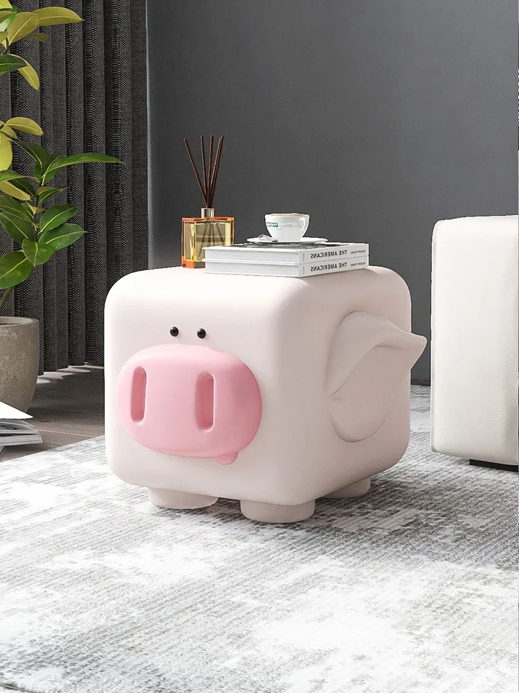 

Nordic Home Decor Cartoon Pig Statue Living Room Tea Table Floor Sofa Ornament Shoes Benches Decoration Furniture Housewarming