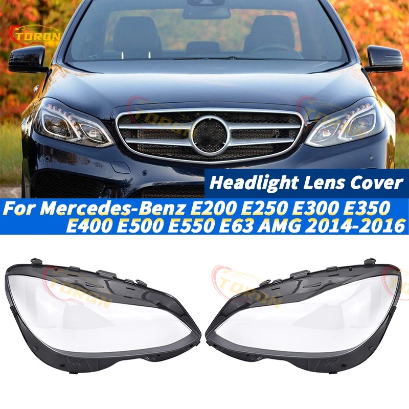 

Крышка объектива фар автомобиля для Mercedes-Benz E200 E250 E300 E350 E400 E500 E550 E63 AMG 2014 2015 2016 абажур фары