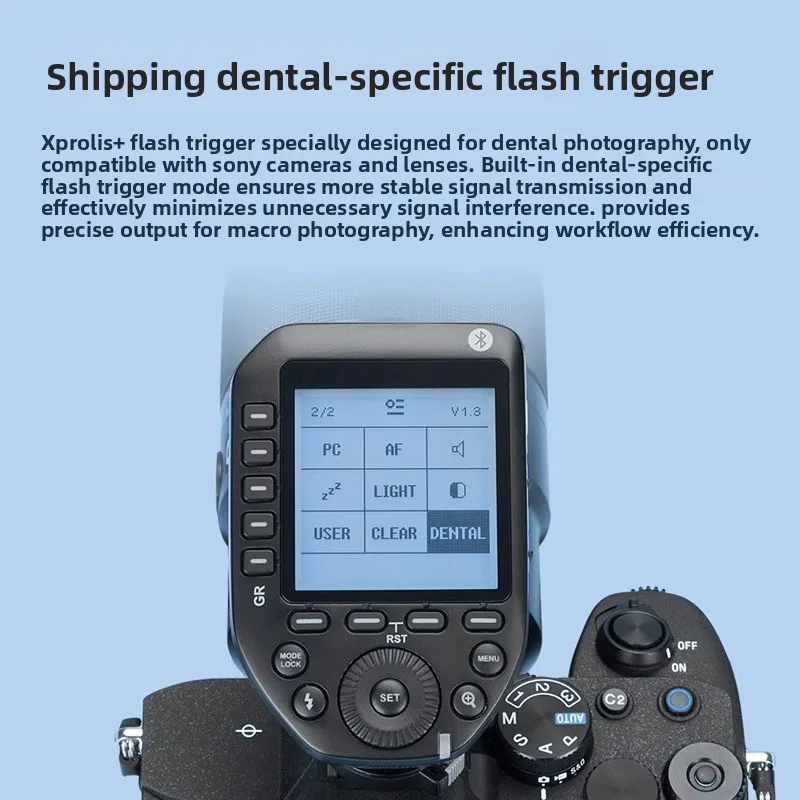 MF12-DK1 macro flash, set top double head flash oral dental photo