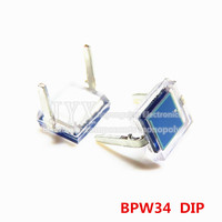 5pcs/lot new original Photodiode BPW34 DIP-2 BPW34S SMD-2 PIN silicon photocell