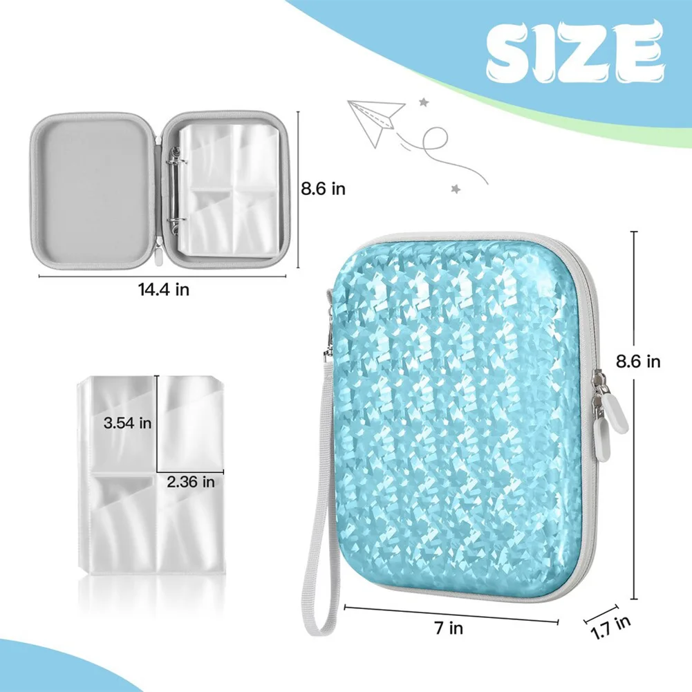 Card Case With 120 Pockets Card Holder Soft Card Binder Holder Portable Folder Audio Equipment Cards Case For Yoto-mini Cards