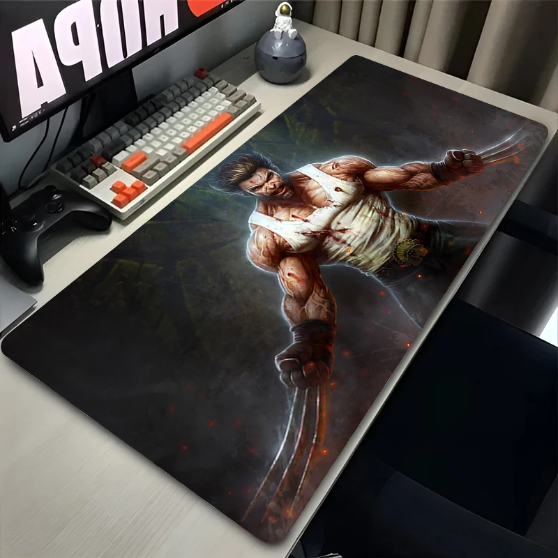 Mouse Pad Rubbers Wolverine Gaming Mousepad Laptop Office Desk Accessories XXL Large Computer Gaming Keyboard Mouse Mat Non Slip