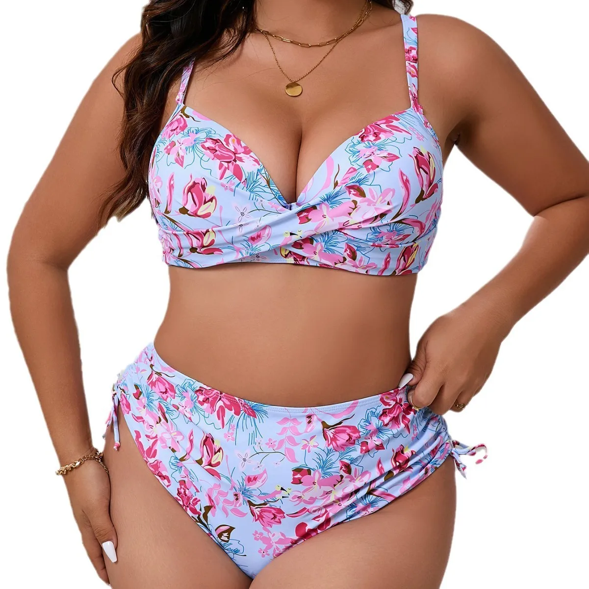 Sexy Bikini Set Plus Size Swimsuit Woman Tankini 2026 Push Up Swimwear Women Bathing Suit Beachwear Two-Piece Swimming Suit 5XL