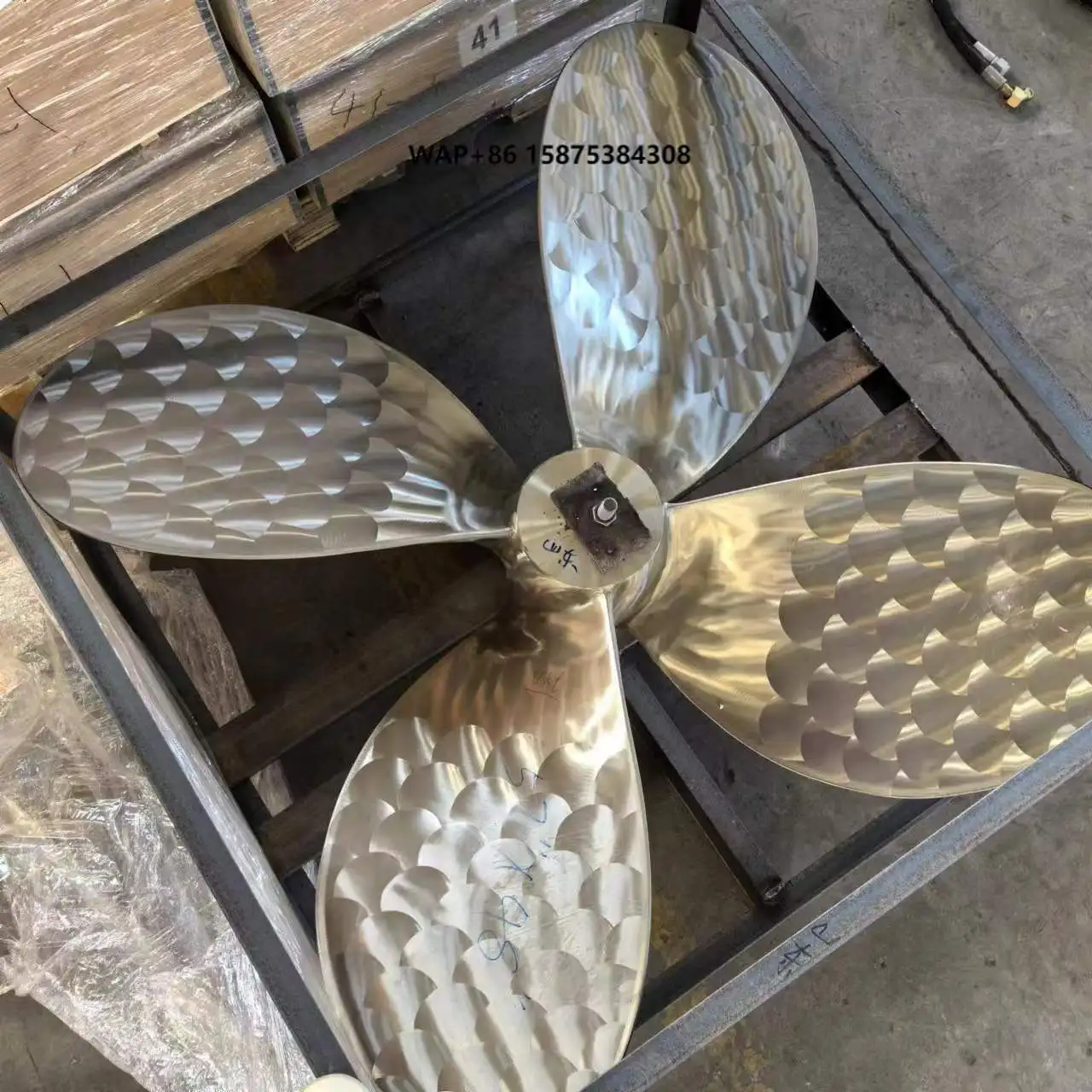 Manufacturer High Quality Bronze Cu3 Marine Rudder Propeller With Nozzle