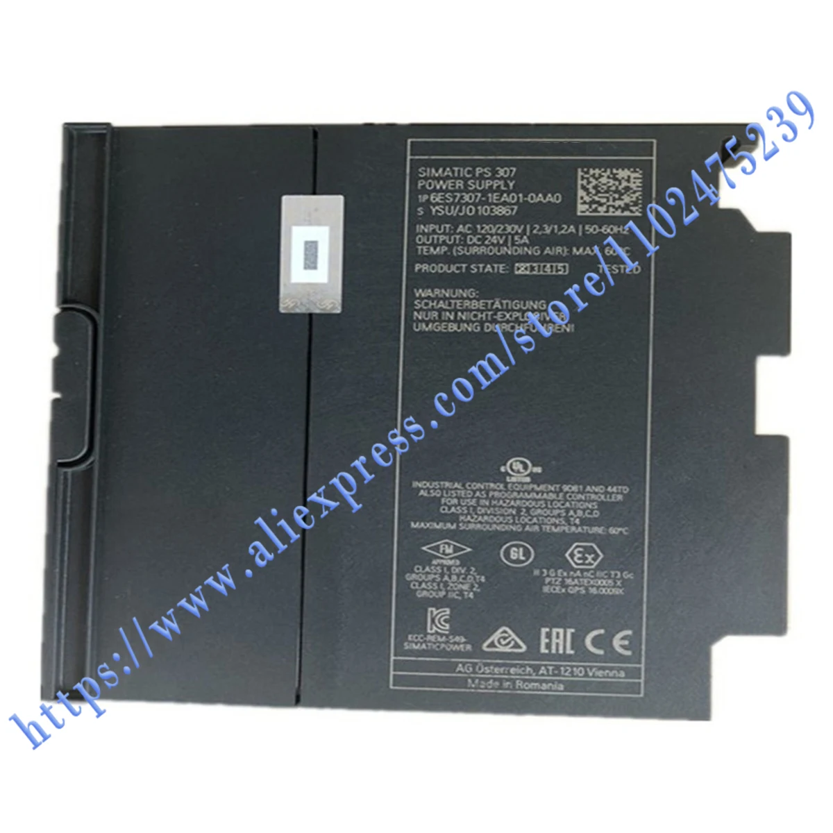 

6ES7307-1EA01-0AA0 6ES73071EA010AA0 6ES7 307-1EA01-0AA0 Power module Brand New Oiginal, One Year Warranty，Take Photos On Site