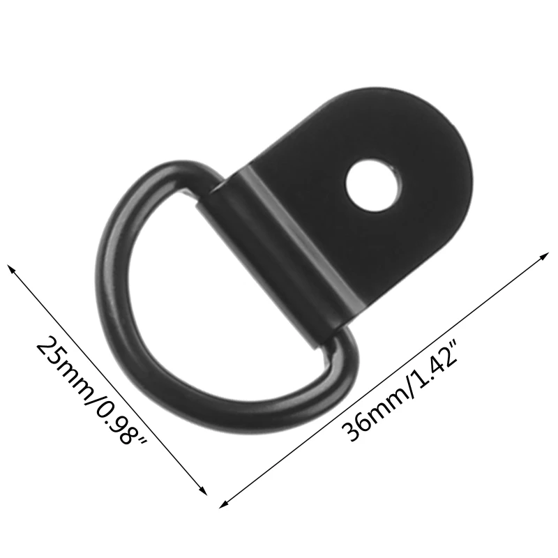 20Pcs D Ring Tie Down Small Steel D Rings Anchor Lashing Ring for Loads on Case Truck Cargo Trailers RV Boats