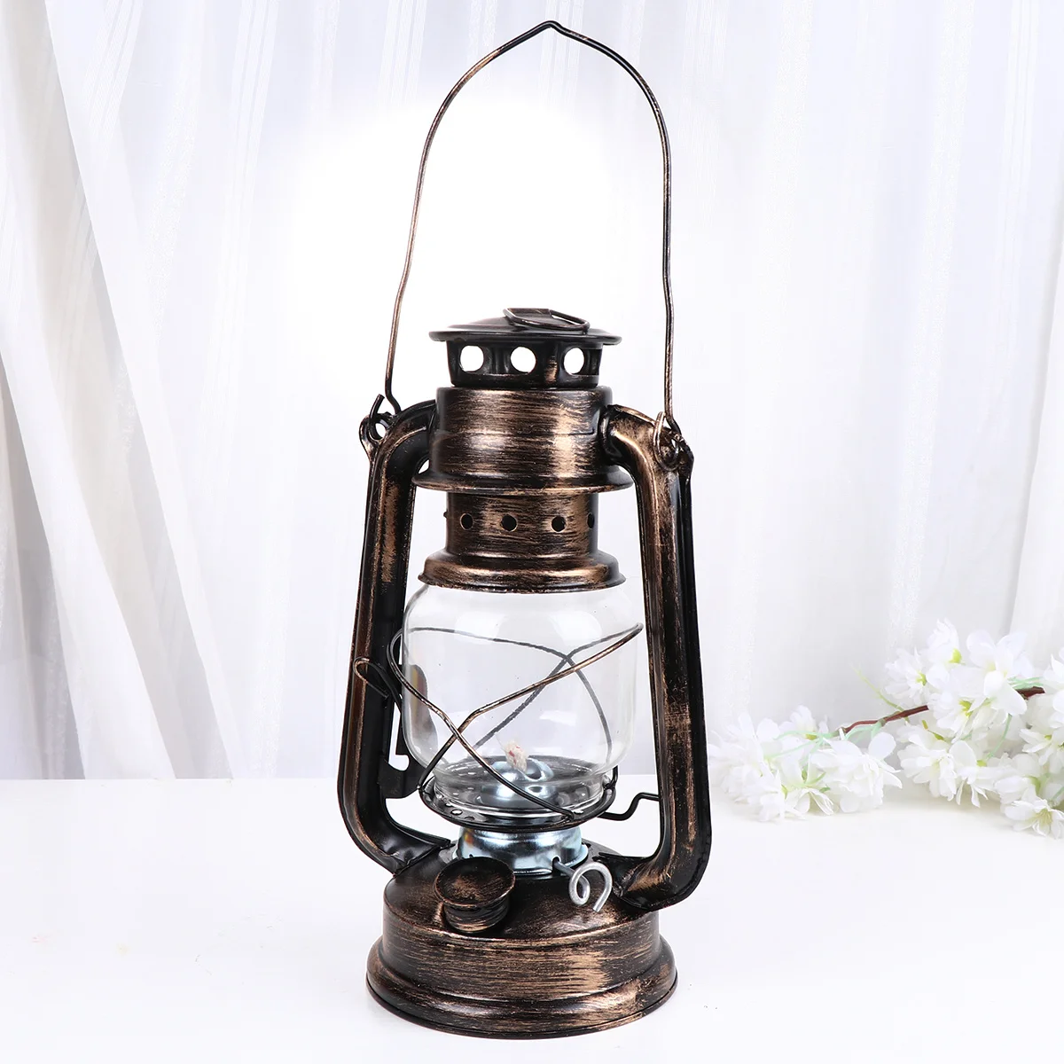 

Retro Lamp Iron Frame Hanging Lantern for Indoors Outdoors Bar Cafe Home Decoration Lamp Hanging Lantern