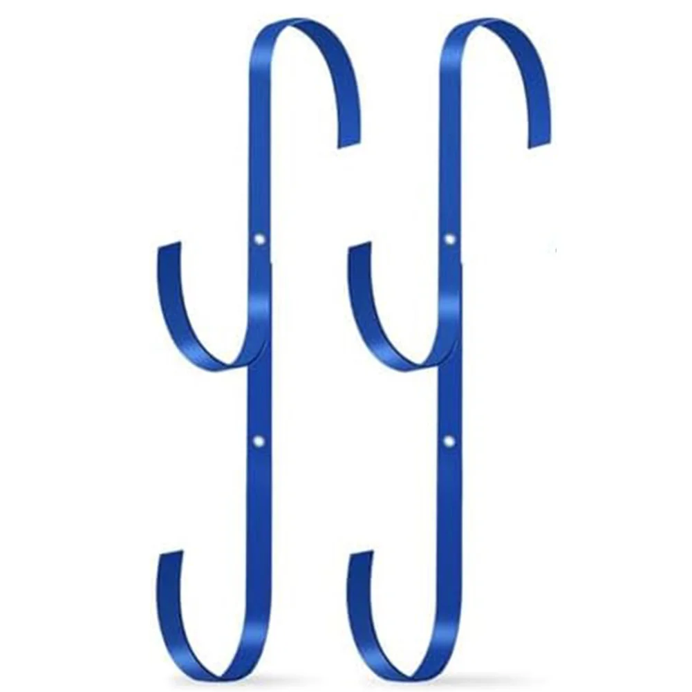 

Blue Pcs Pool Fence Hooks Design Easy Disassembly Grid Rack High Quality Multiple Uses Blue Appearance Pool Side