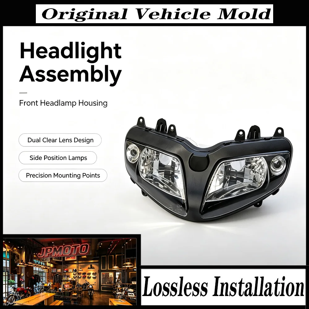 For Suzuki SV650 SV650S SV1000 SV1000S SV 650 SV 1000 2003-2012 Motorcycle Headlight Headlamp Assembly ABS Black Accessories Kit
