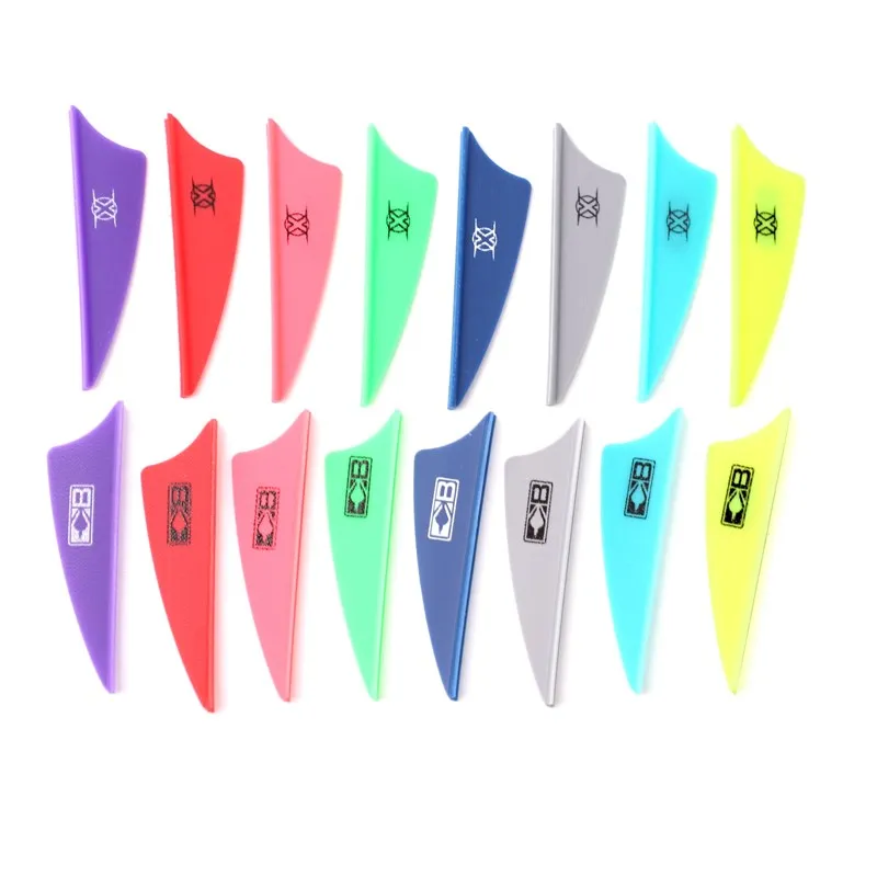 Archery Arrow Fletching Vanes, Shield Arrow Feather, DIY Hunting and Shooting, TPU Feather, 1.75 in, 3 in, 3.5 in, 30PCs