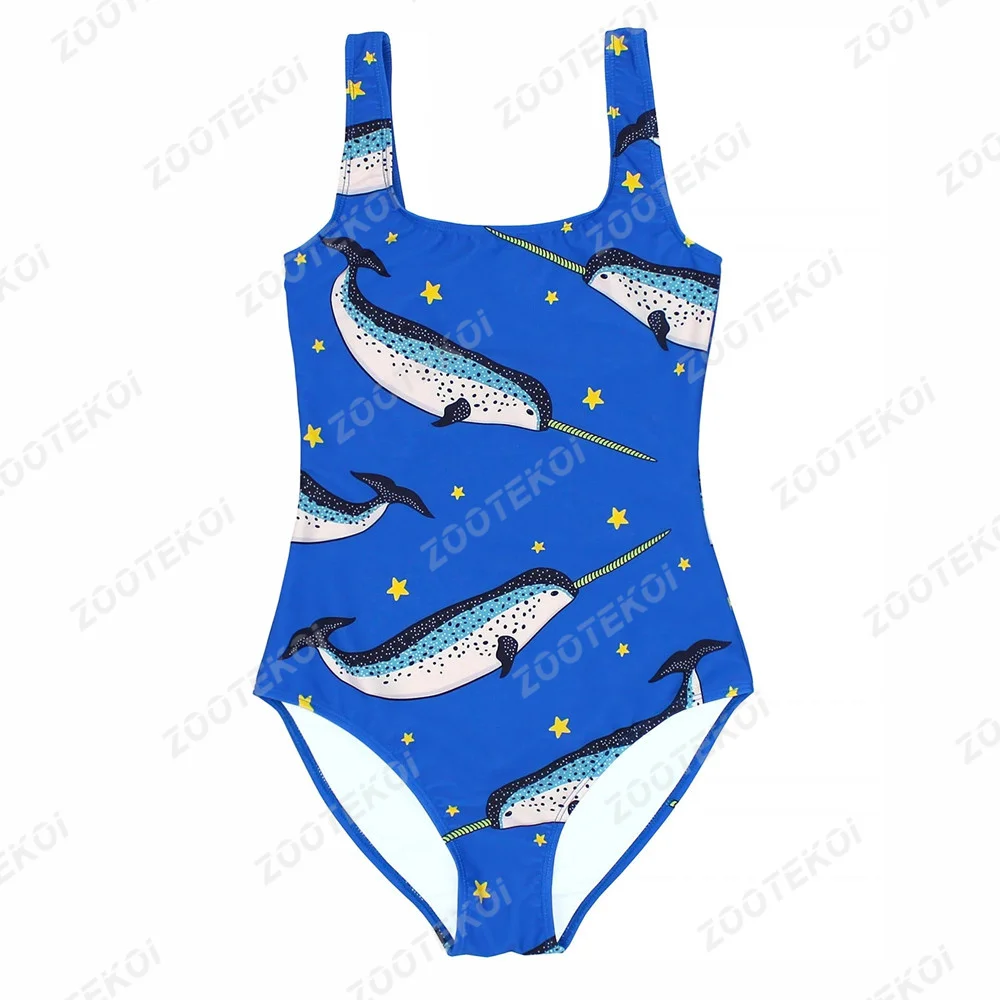 Batoko Sexy One Piece Swimsuit Beach Wear Print Push Up Swimsuit Female Winter Ocean Durable Swimwear And Summer Swimming