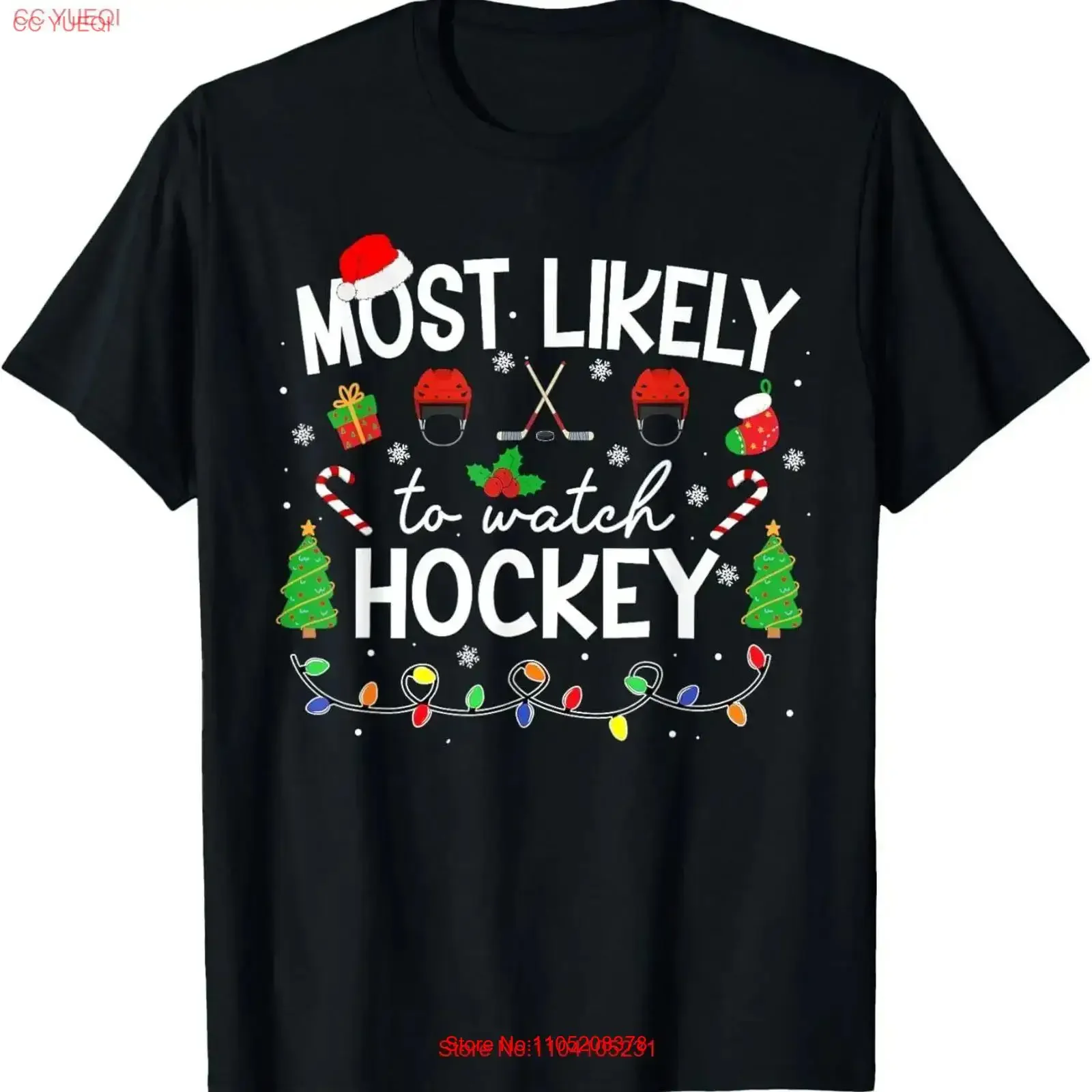 Most Likely To Watch All The Hockey Games Matching Family T Shirt  vintage Washed Casual homme Top For Everyday Wear Breathable