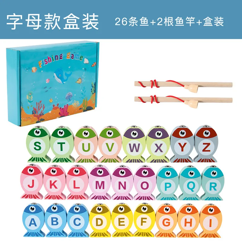 Logarithmic Board Magnetic Fishing Game Number Children's Early Education Toys Pzzle Toy Fishing Rod Kindergarten Fun Game