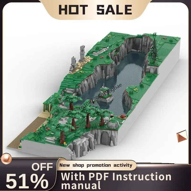 

Новинка, 15425 шт., серия знаменитых игр Zeldaed, большой пруд-плато с корком, индивидуальная головоломка, модель Moc, креативные идеи «сделай сам», детские игрушки, подарки