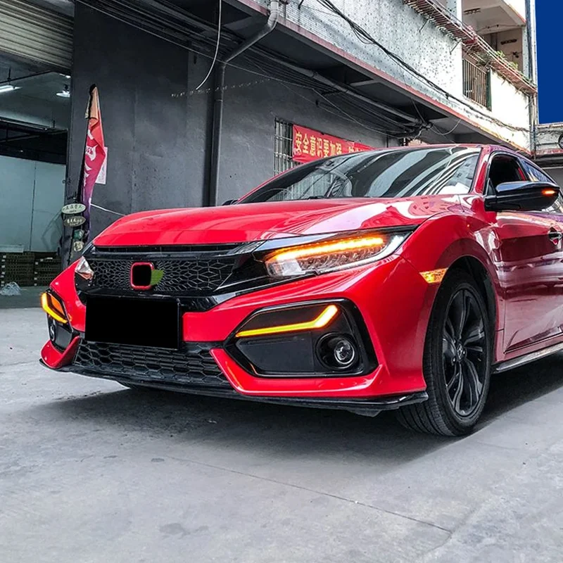 Suitable for 2020-2022 Year Civic Hatchback daytime running lights rear bumper lights fog lamp assembly accessories