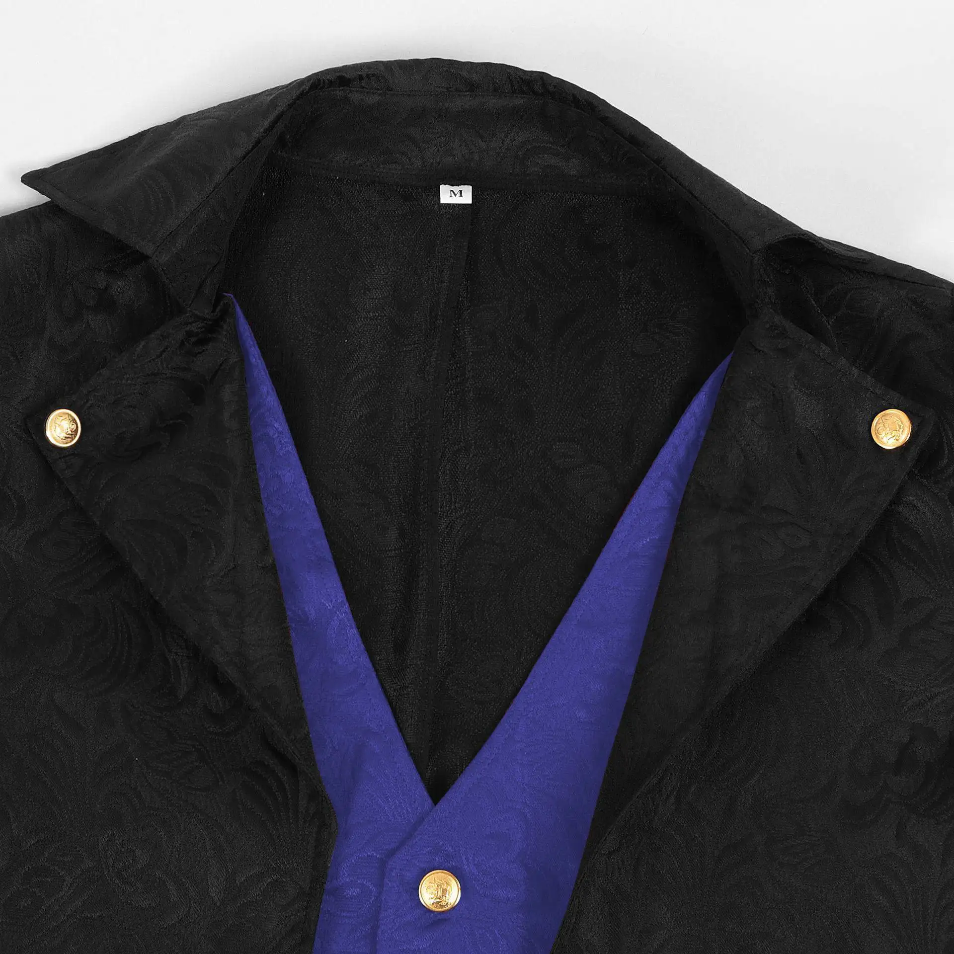 Medieval Tailored Coat Men's Vintage Long Jacket Halloween Steam Punk Cosplay Costume Polyester Fiber 100% Summer Collection
