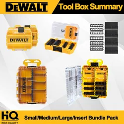 DEWALT Tool Box Small Bulk Storage Case Drill Bit Plastic Box Insert Bundle Pack S/M/L DT70800 DT70801 DT70803 DWAN2190 DT70805