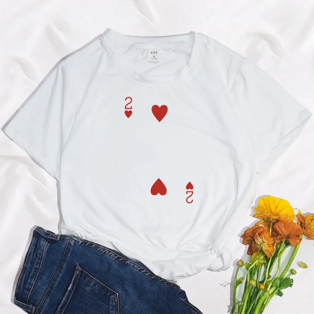 Heart Deck of Cards Party Costume Group Costume T-Shirts Poker Outfit Bridge Cards Women&Men Matching Playing Cards for Casino