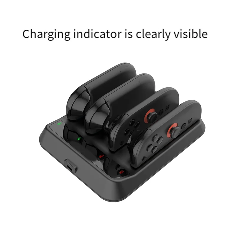 

For Switch2 Left And Right Controller Charging Stand NS2 Controller 4-In-1 Charging Stand With Indicator Lightabgi