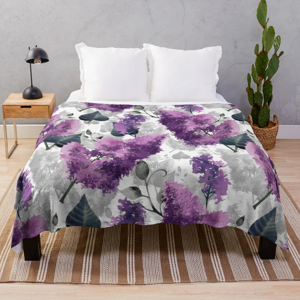 

Lilac Throw Blanket Luxury Brand Custom Blankets