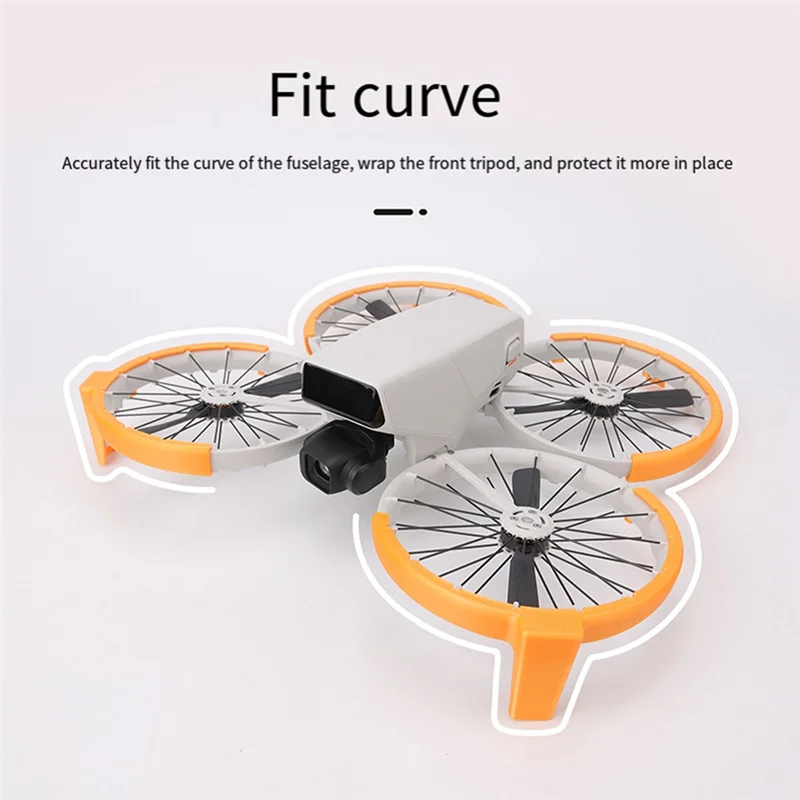 AA60-Propeller Protective Cover For DJI FLIP Drone With Height-Enhancing Tripod Black