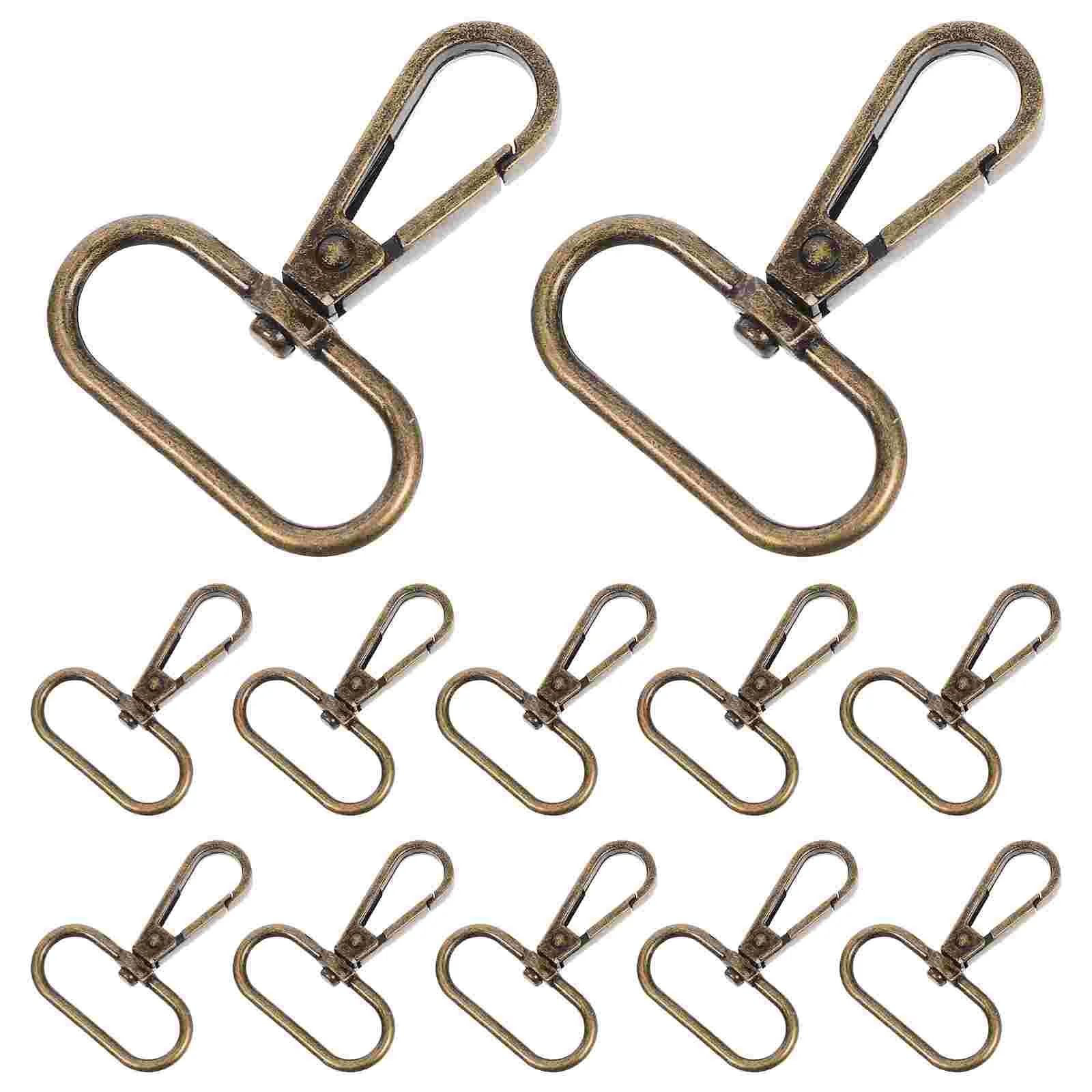 15 Pcs Net Lobster Clasp Swivel Heavy Duty Hooks Accessories Keyring DIY Clasps Trigger Chain Clip