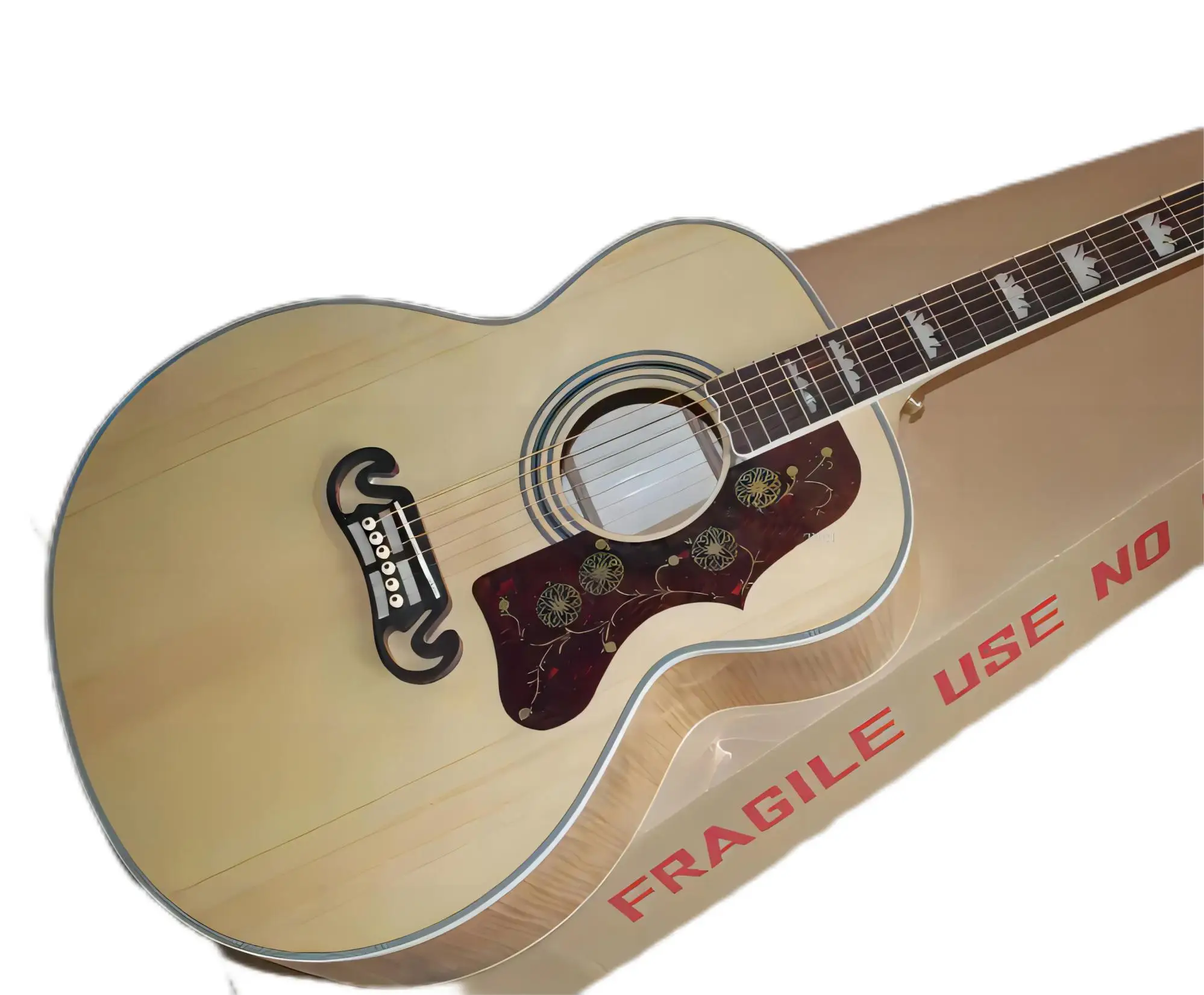 hot Acoustic guitar, Custom Tiger Flame Back & Side & Neck, AAA Solid Spruce Top Guitars in China