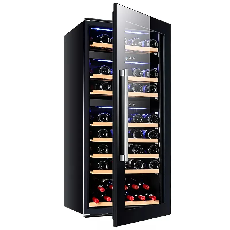 High quality OEM Classic Electric Temperature Controller 120 Bottles Hermitage Refrigerator Thermoelectric Wine Cooler