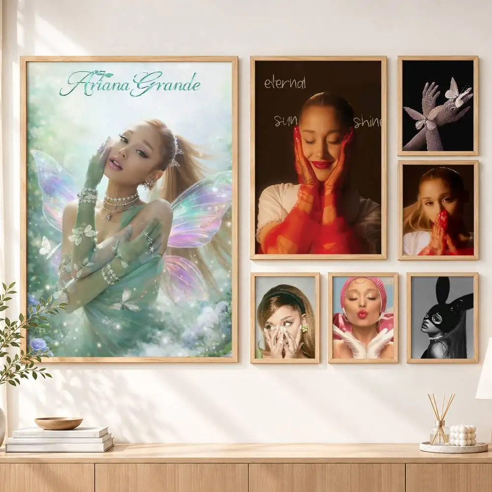 Beautiful Angel Singer A-Ariana Grande Customizable HD Self Adhesive Waterproof Wall Art Poster