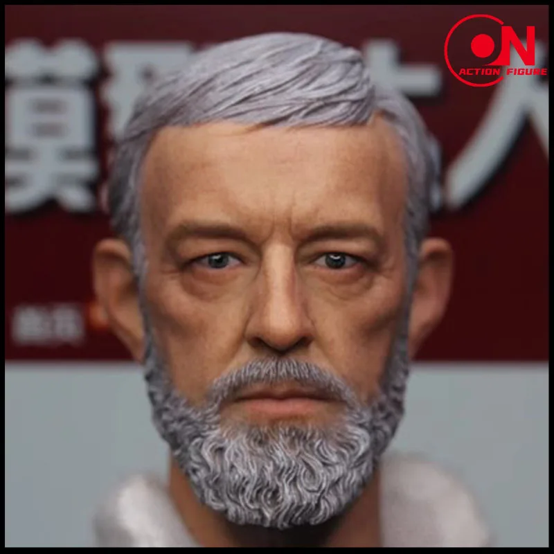 1/6 Scale Alec Guinness Head Sculpt PVC Head Carving Model For 12