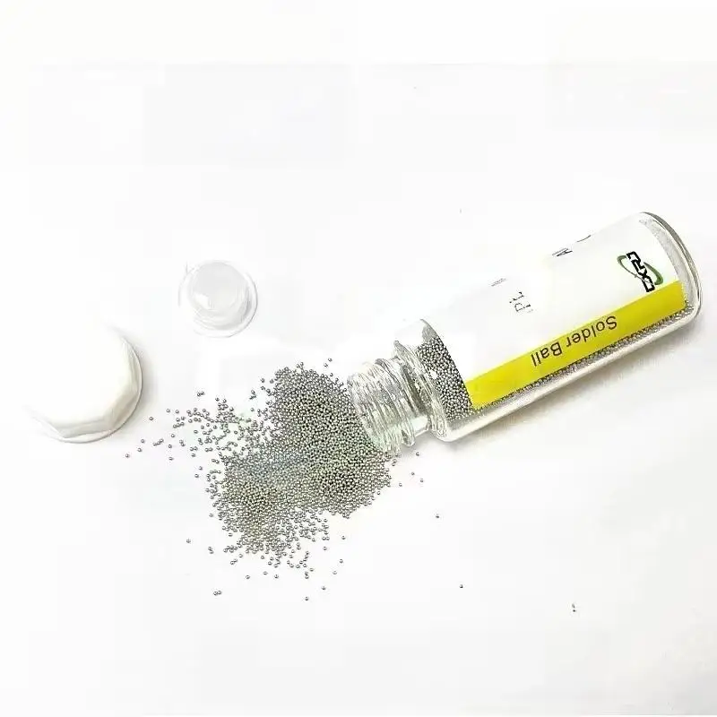 Professional BGA Solder Balls 1 Bottle 0.2mm-0.76mm 10 Optional Sizes for Electronic Component Soldering