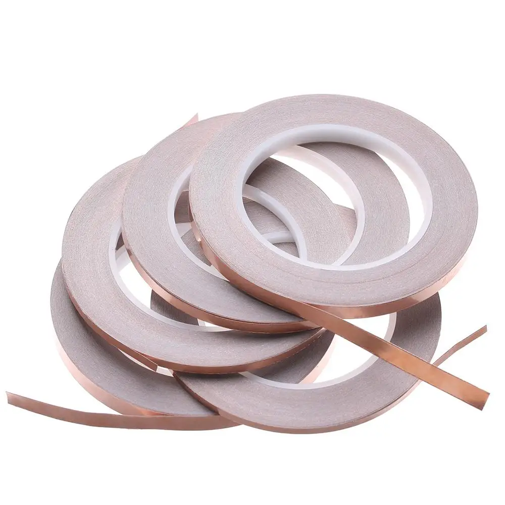 30เมตร Single Conductive ทองแดงฟอยล์เทป EMI Shielding ทนความร้อนเทปอุปกรณ์สำหรับบ้าน