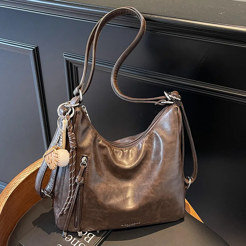 Fashionable Design Tote Bag New Retro Shoulder Bag Casual Large-capacity Crossbody Bags Light Luxury High-end Women's Bags