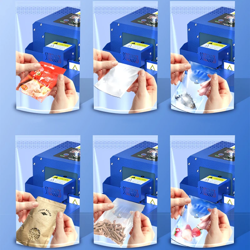 220V Plastic Bag Heat Sealing Machine Food Packaging Machine 5m/min Mini Continuous Automatic Film Sealing Machine