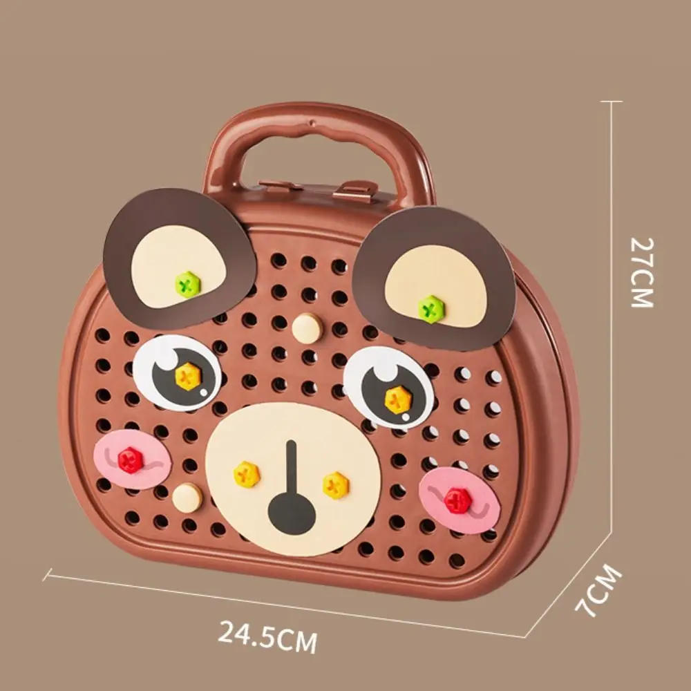 203 piezas de rompecabezas para bebé, juguetes de ensamblaje, rompecabezas de mosaico creativo práctico, juego de herramientas de tornillo, juguetes STEM, Kit de reparación interactivo para niños