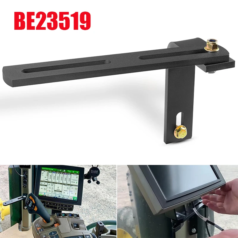 

BE23519 Monitor Console Bracket Kit Display Mounting Bracket Universal Fit for Tractors Round Baler Monitors