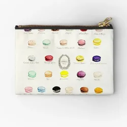 Laduree Macarons Flavor Menu Zipper Pouches Packaging Bag Small Socks Key Storage Underwear Cosmetic Coin Panties Wallet Pocket