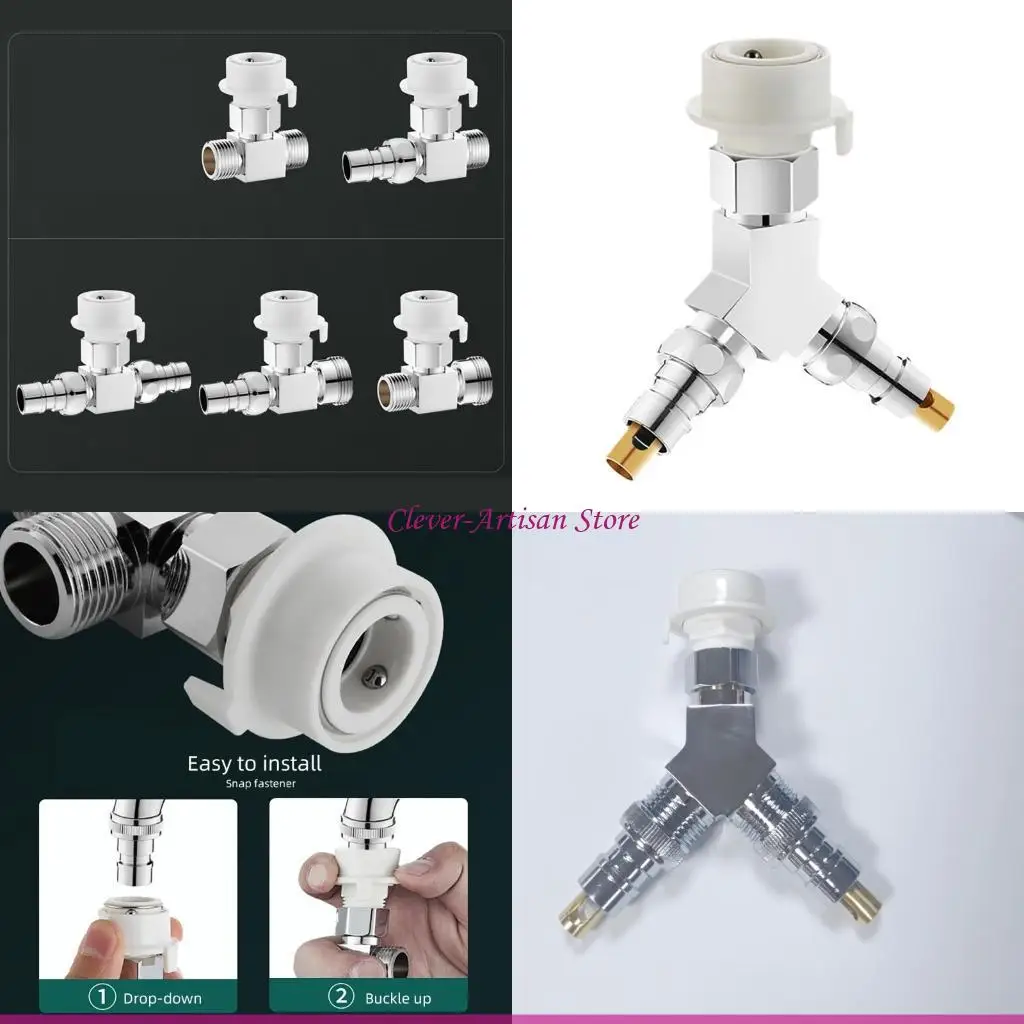 

E06B Латунный трехчастотный дивертер с водой с 1 впускным отверстием и 2 выпускным разъемом Управление водными потоками к дому.